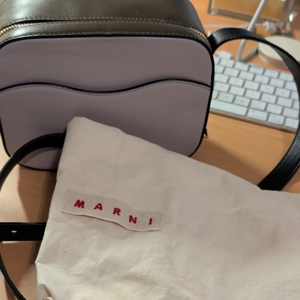 Marni Light Purple Leather Crossbody - Picture 3 of 3